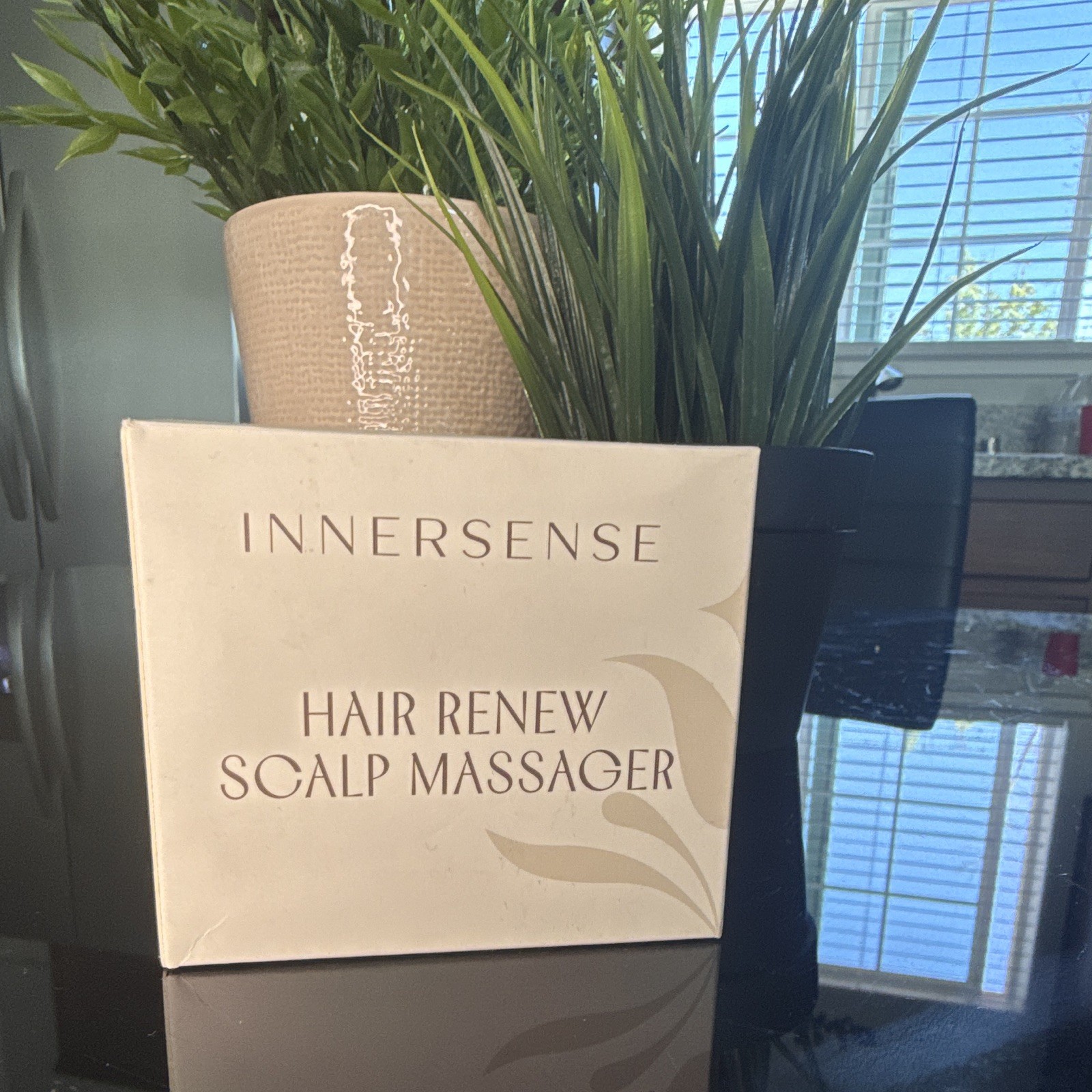 Innersense Hair Renew Manual Scalp Massager for Head, Gold, 1 Hour Endurance
