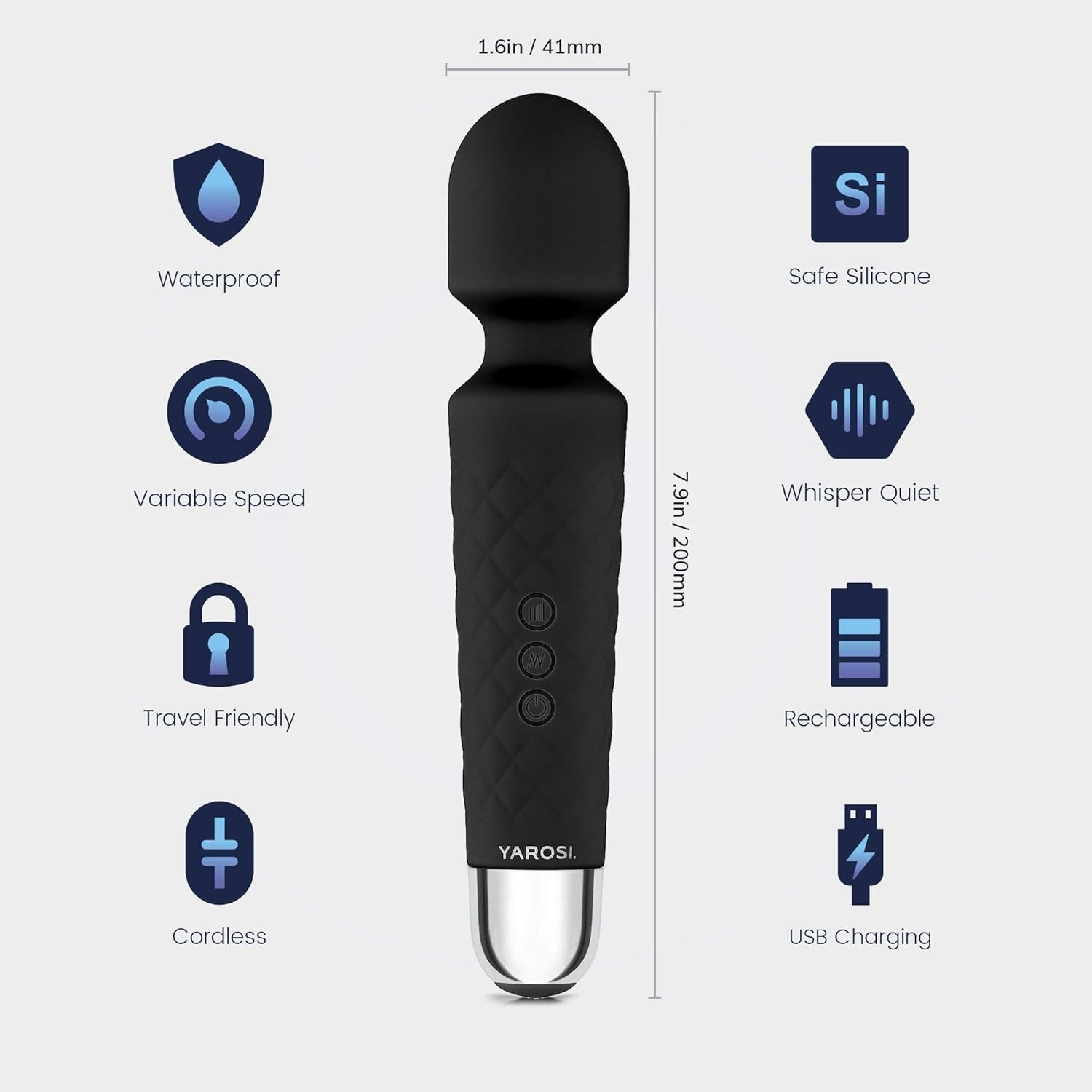 Ultimate Travel Massage Device – Black Silicone, Deep Tissue Relief, Easy Clean