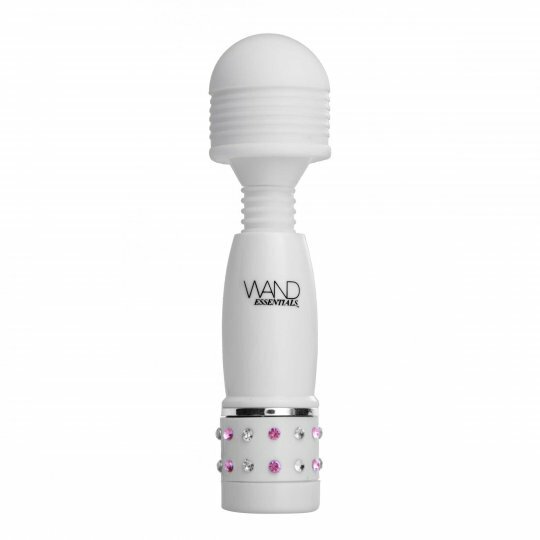 Charmed Petite Travel Massage Wand Essentials White Compact Vibrating Massager !
