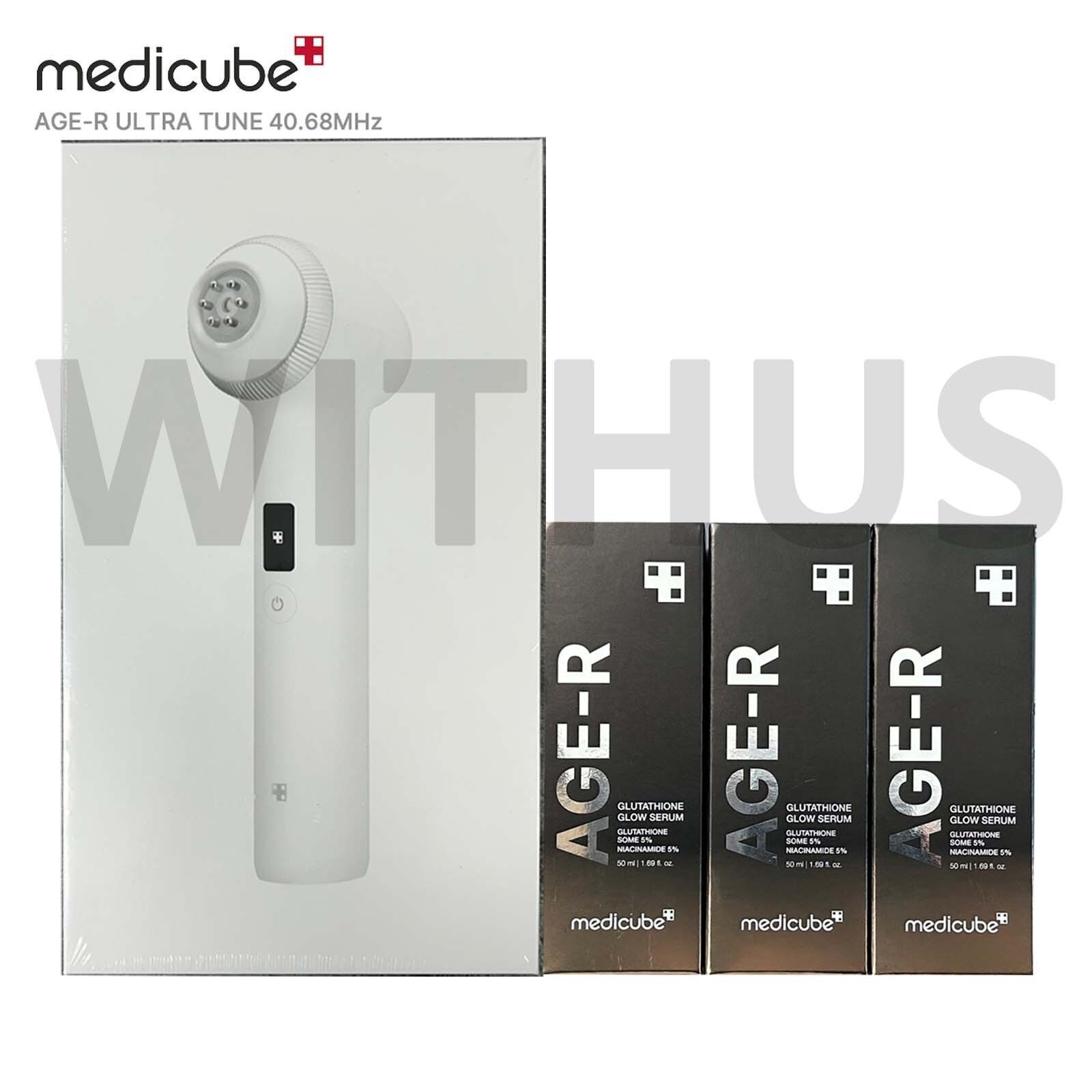 Medicube AGE-R Ultra Tune 40.68 Skin Care Device w/Glutathione Glow Serum*3ea