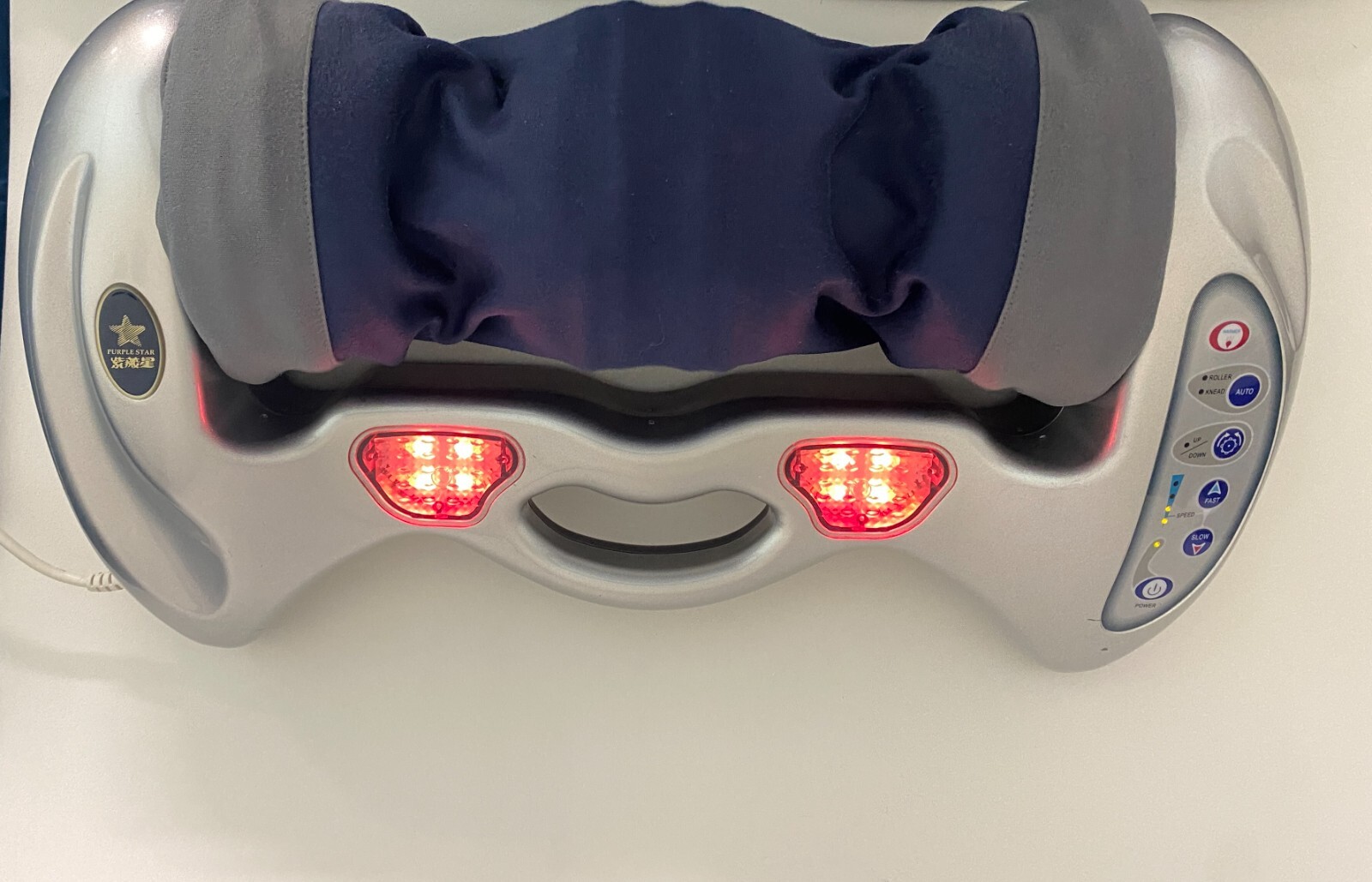 purple star Foot Heated P Reflexion Twin Rolling Kneading Massager HS-2005