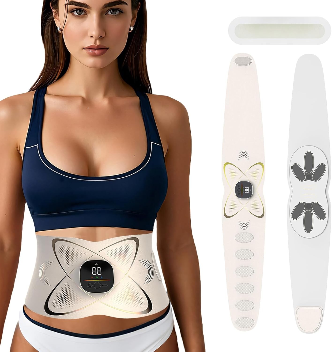 Abs Stimulator Abdominal Belt with Heat Stomach Cellulite