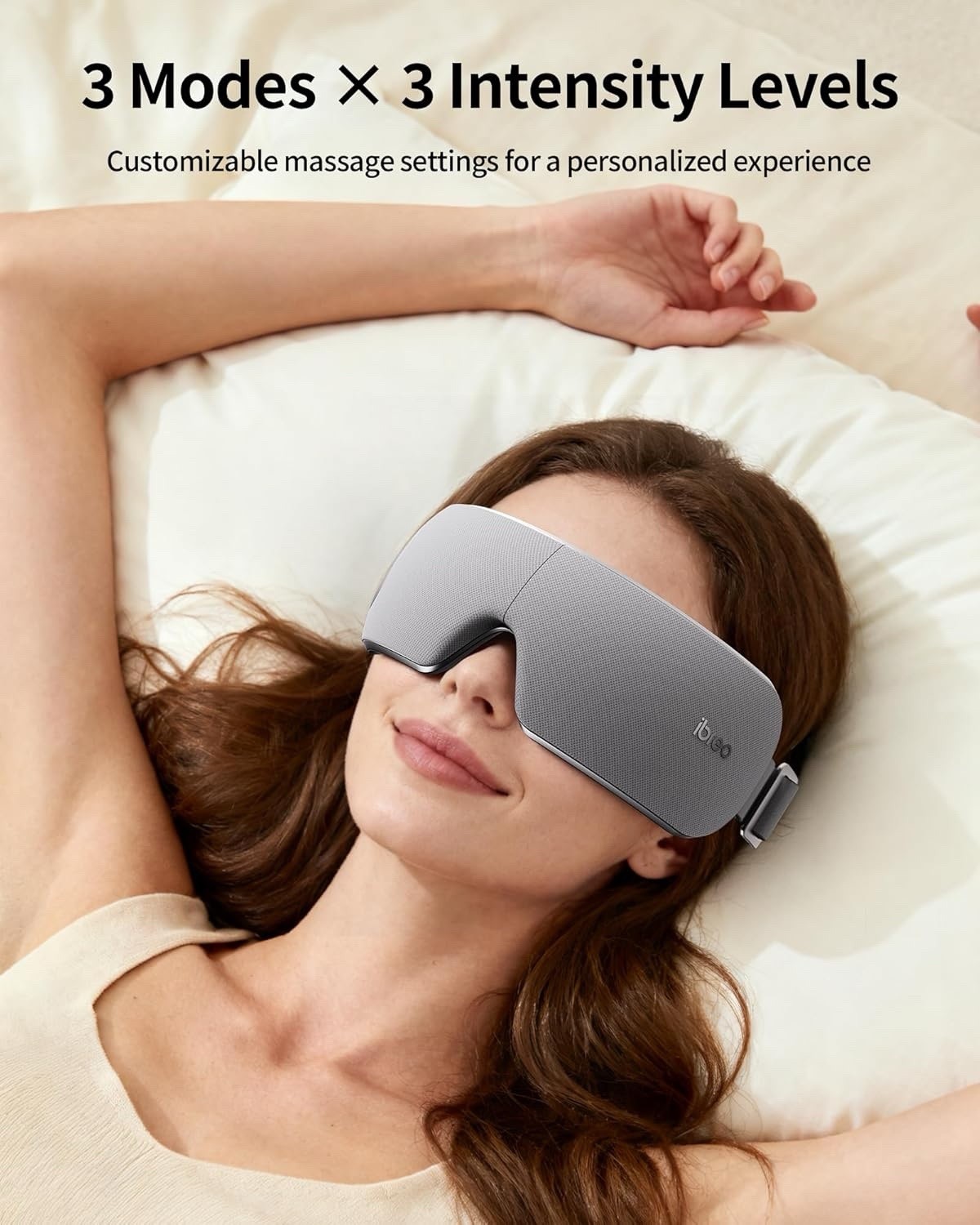 ibreo Eye Massager for Migraines with Temple Massage, Heat, Air Compression