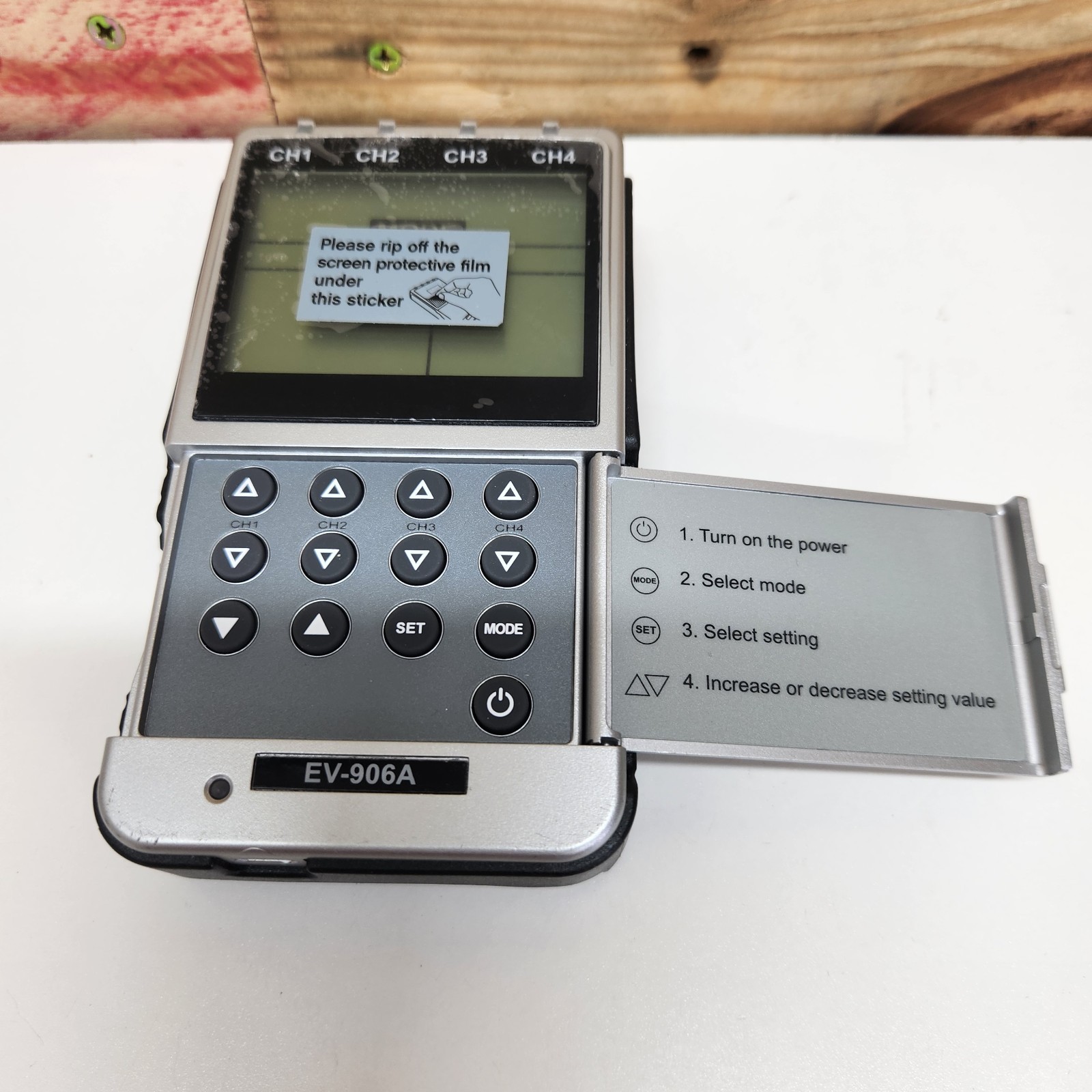 ISTIM Ev-906A Tens EMS 4 Channel Rechargeable Combo Machine Unit ONLY