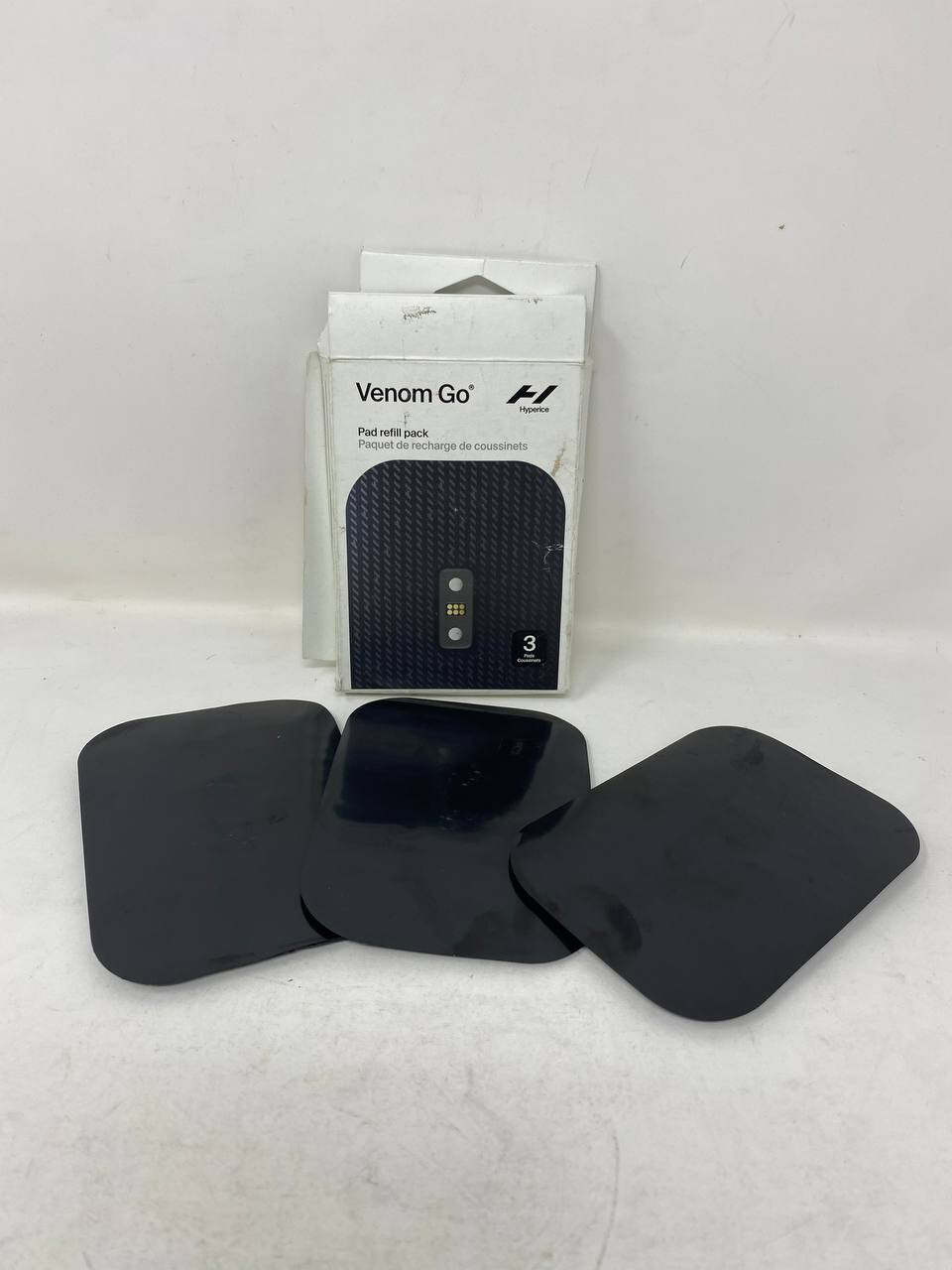 Hyperice – Venom Go Wearable Heat + Vibration Pad Refill (Pack of 3) – Black