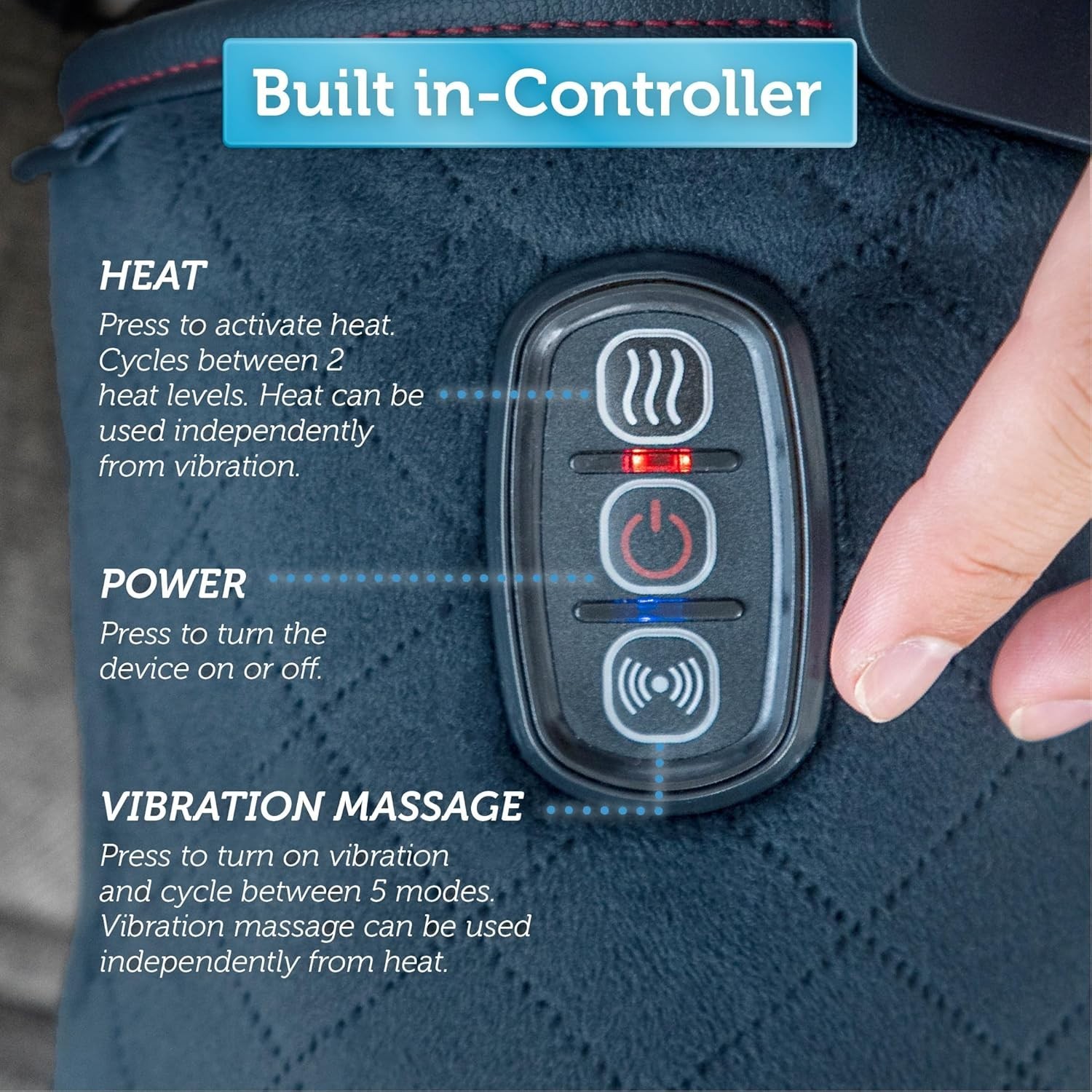 2pc COMFIER Heated Knee Massager Wrap – Heat Therapy Pad for Pain Relief NEW