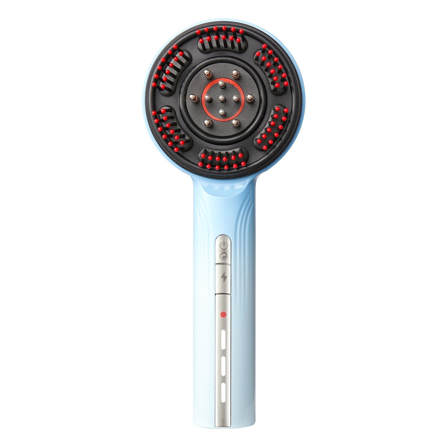 Hair Growth Scalp Massager With Red And Blue Light For Hair Loss Prevention And