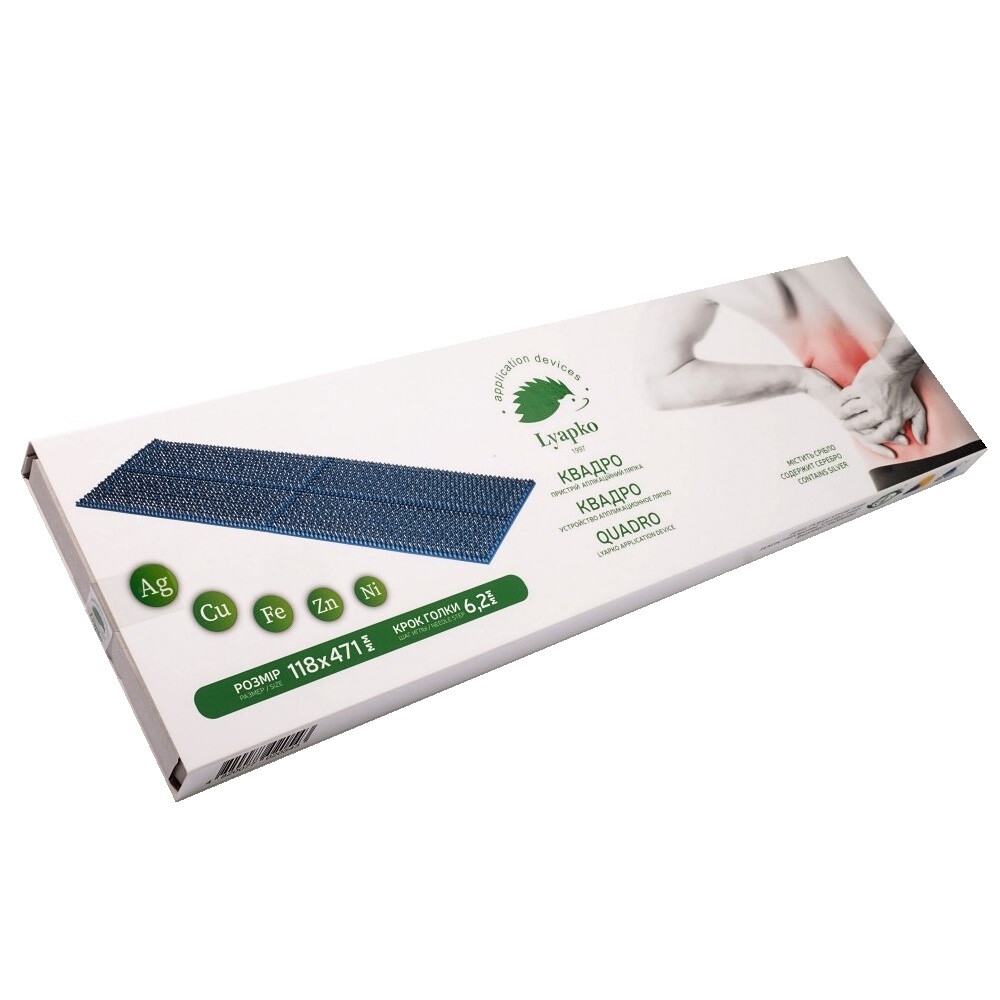 LYAPKO Acupuncture Mat Quadro 6,2 Acupressure Applicator Massager Коврик Ляпко