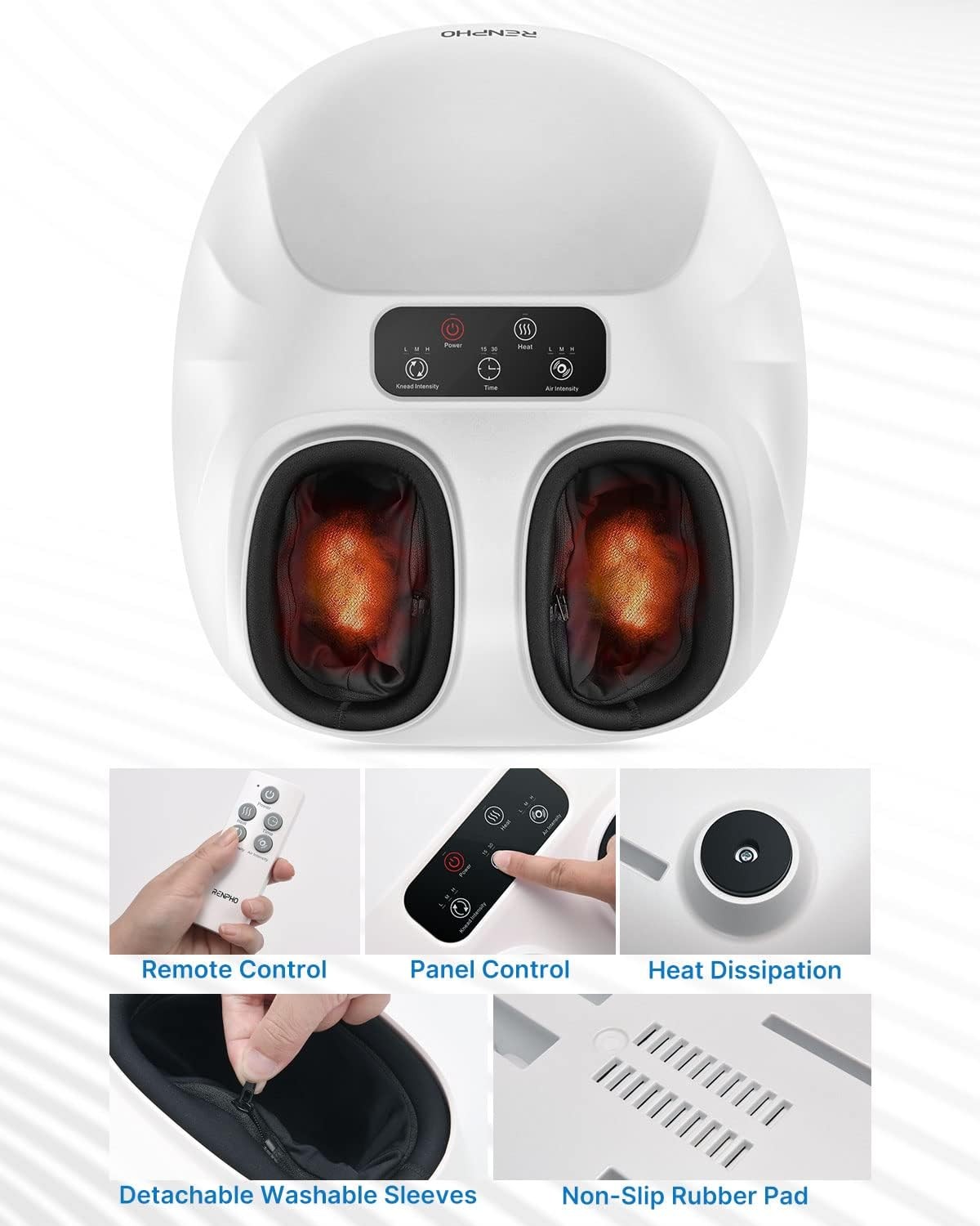 RENPHO Shiatsu Foot Massager Heated Kneading Foot Massage Machine Gift for Mom