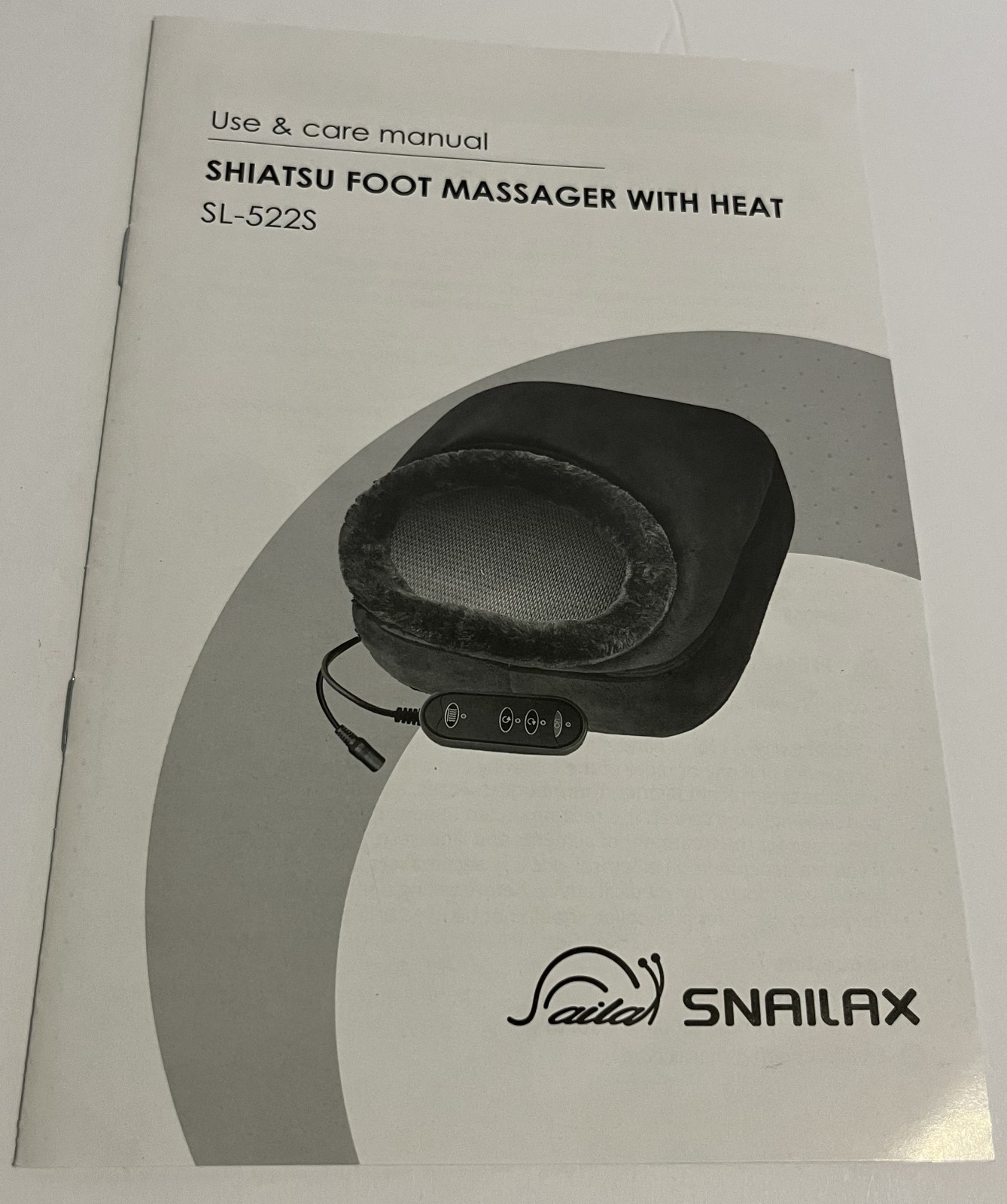 Snailax Shiatsu Foot & Back Massager with Heat – SL-522S – Black – Open Box