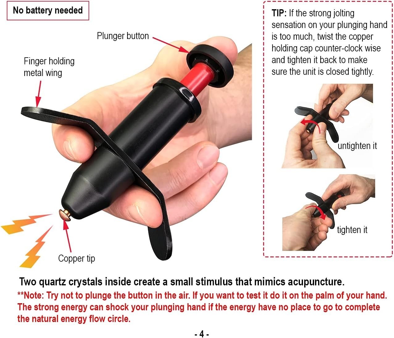 Trigger Point Stimulator Tool – Electric Current Sensation with No Needles No…