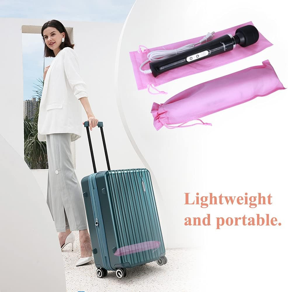 Wired Powerful Handheld Massager with 10 Pulse Settings Strong Vibration for Wom