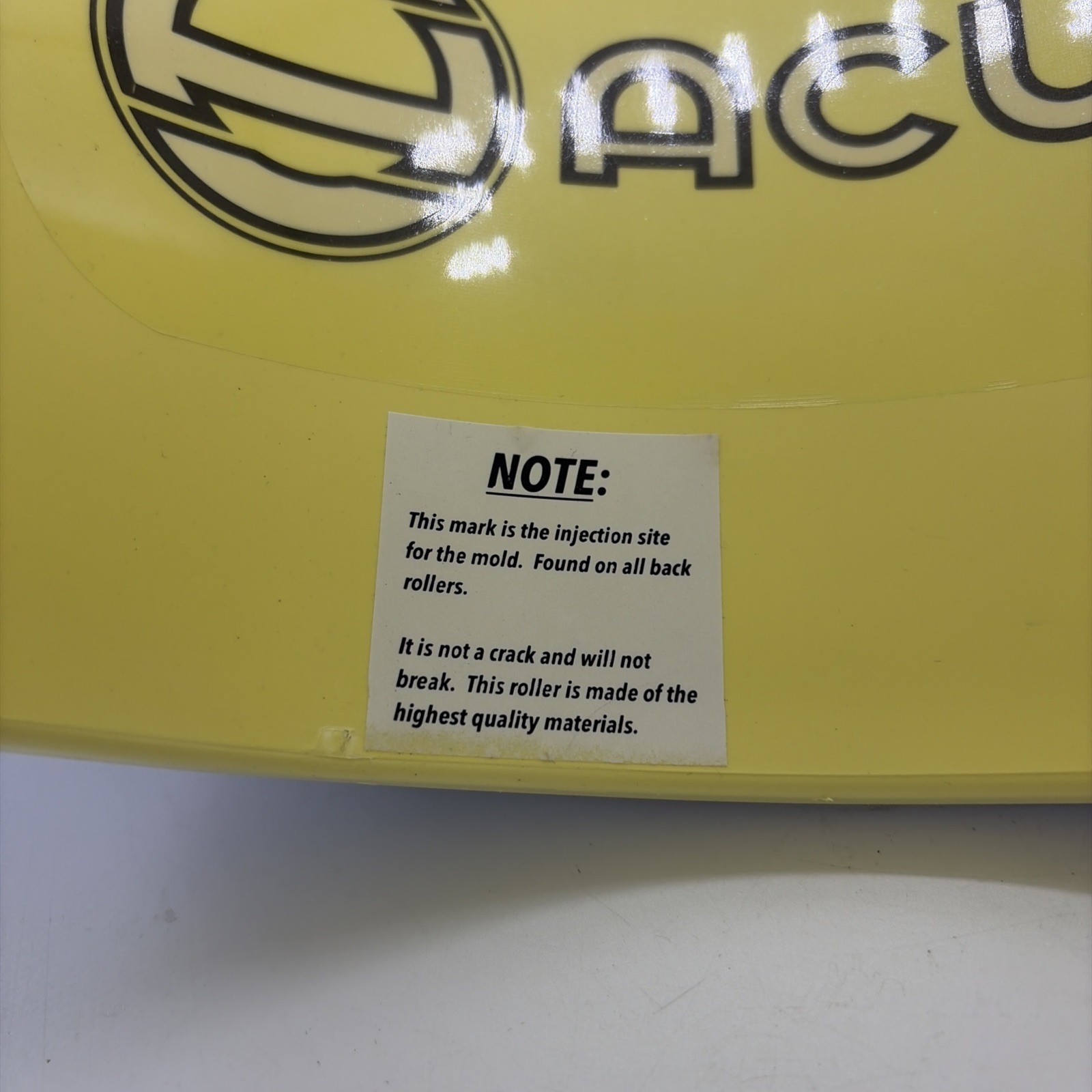 Accumobility The Ultimate Back Roller Exercise Yoga Wheel Black Yellow 11″ x7″