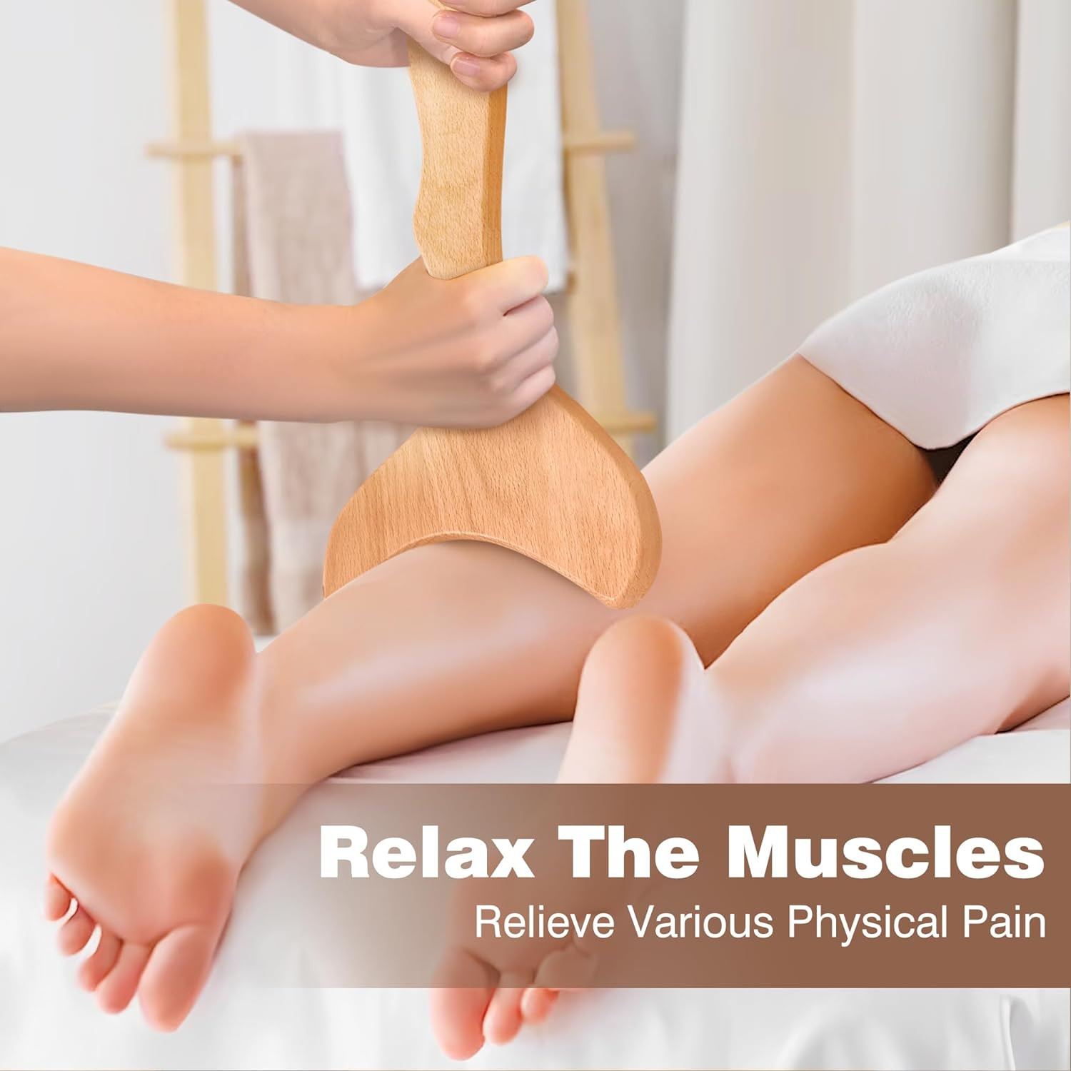 12-In-1 Wood Therapy Massage Tools Wooden Massager Body Sculpting Tools Maderote