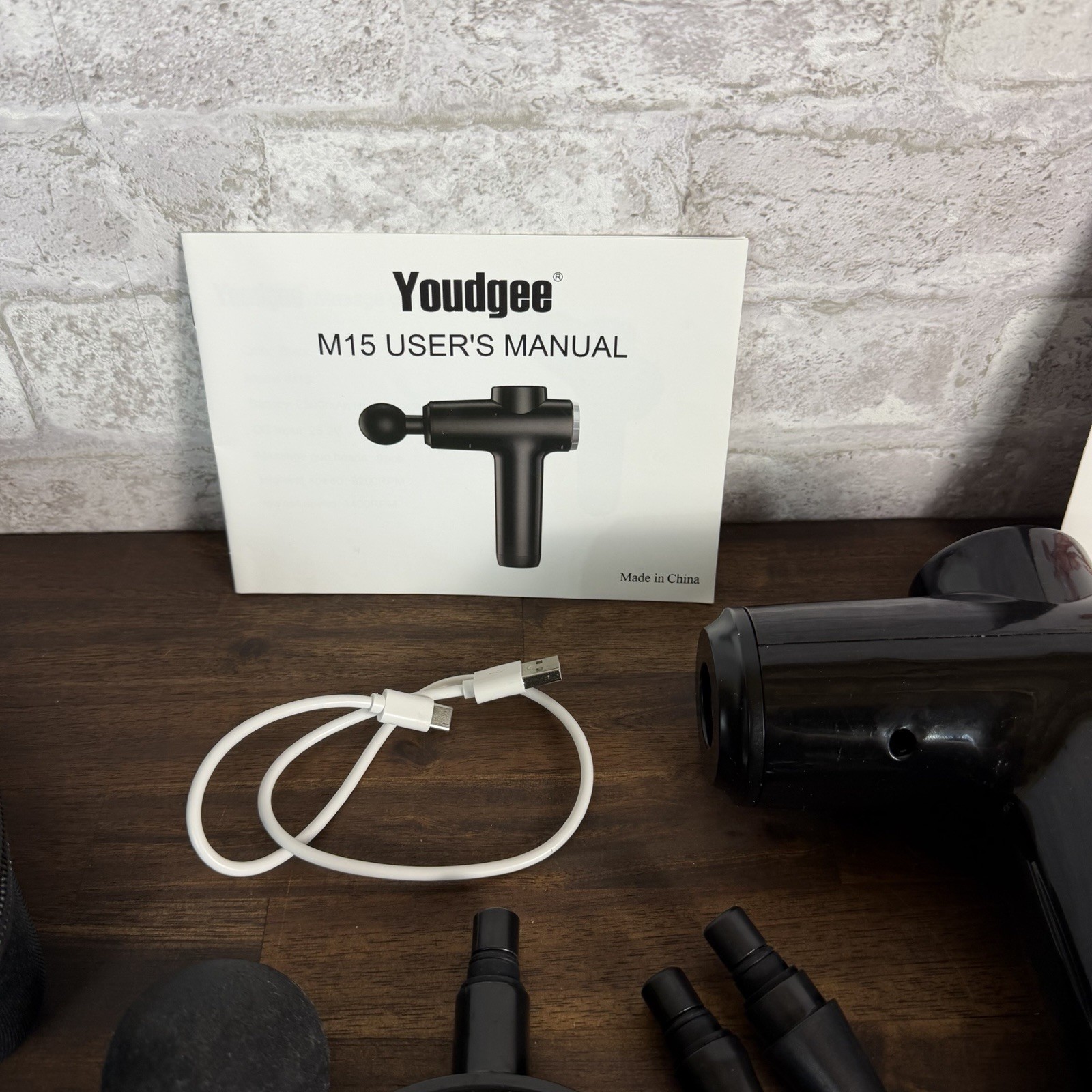 Youdgee M15 Massage Gun With 9 Attachments 5016