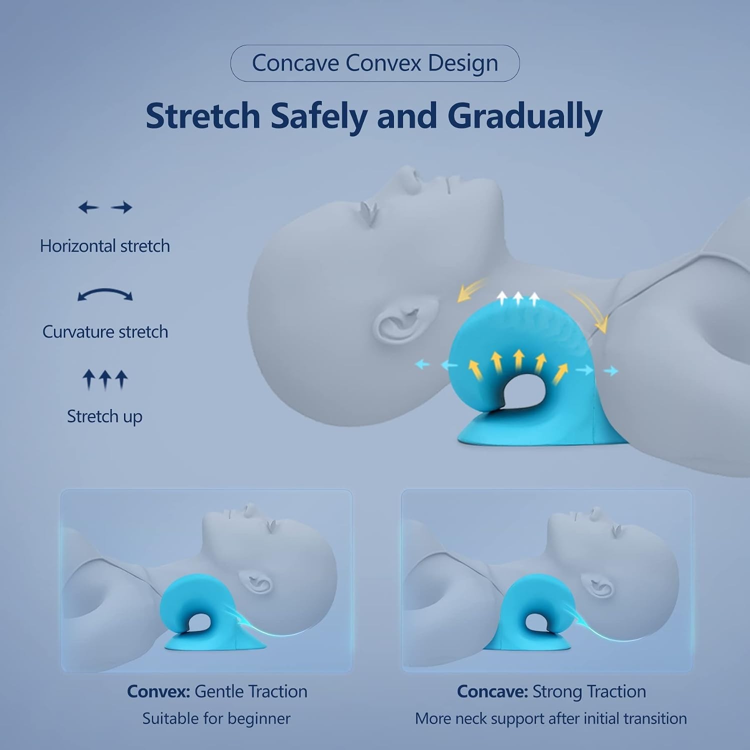C-Shape Neck Relaxer: Ergonomic Cervical Pillow for Immediate Neck Pain Relief