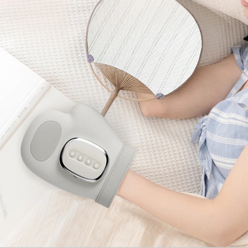 Hand Massager w/ Airbag Compression Finger Wrist Palm Vibration Glove Unisex*