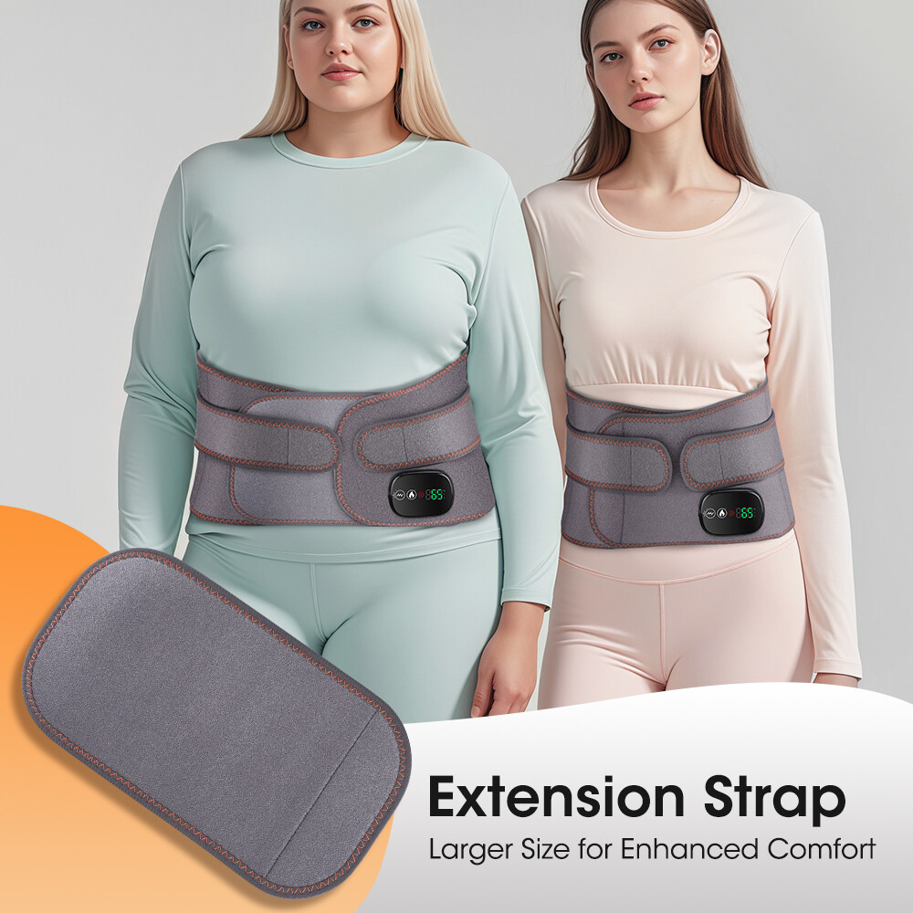Massage Belt Electric Infrared Heated with Vibration for Lower Back Pain Relief