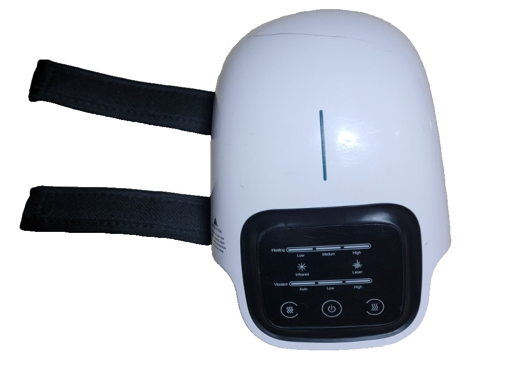 Forthiq FQ-ST1101 White Black Infrared Heat Vibration Smart Knee Massager Open B