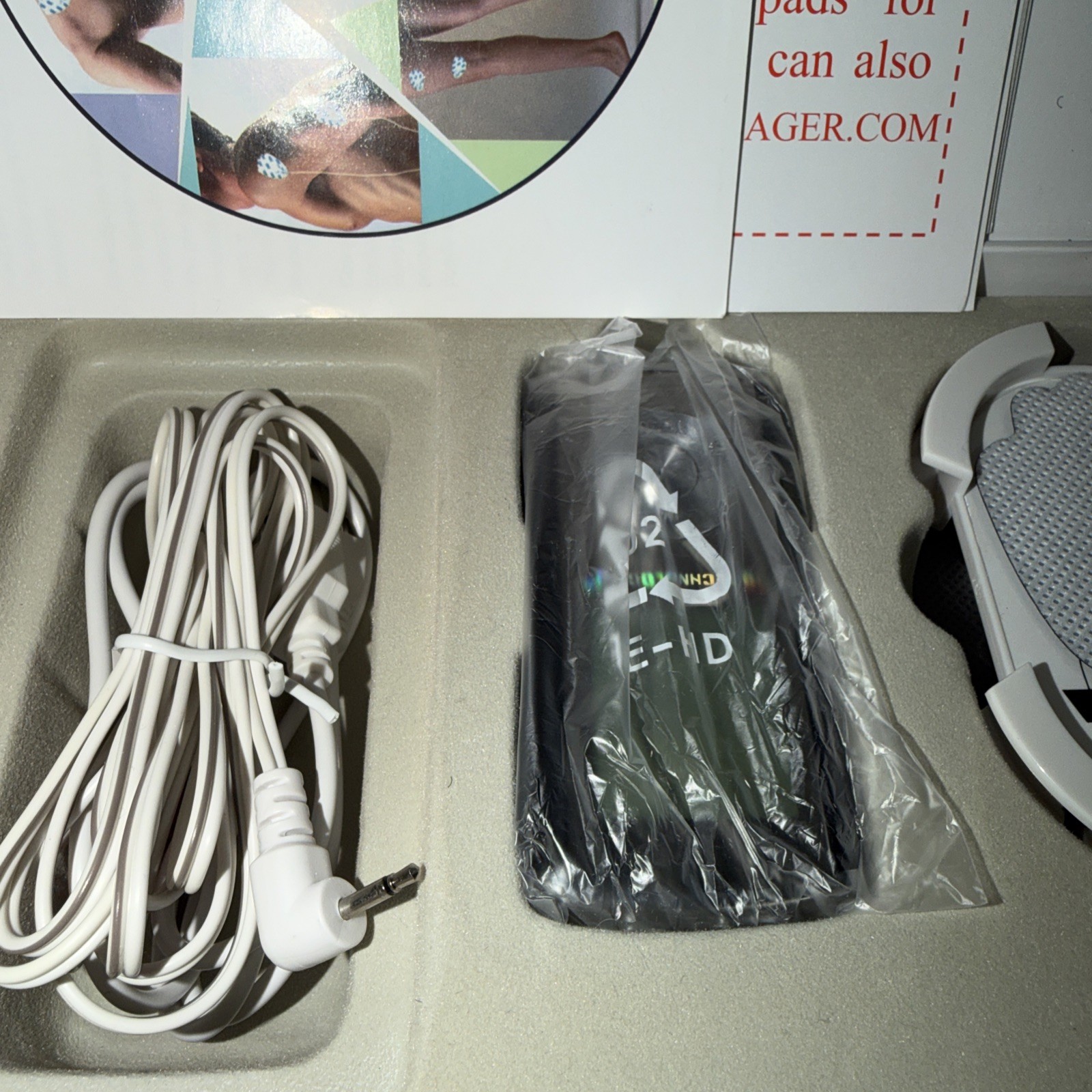 IQ Technologies PRO IVs Combo Massager TENS EMS Slippers and Belt K131290