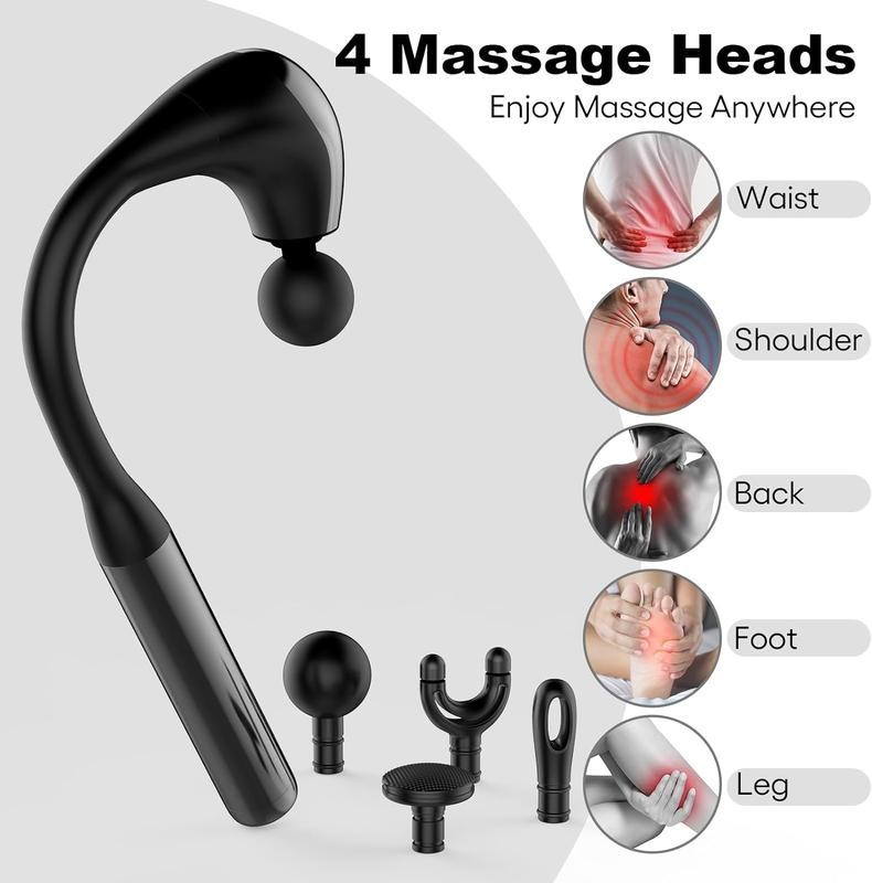 Spoven G4 Massage Gun – 10MM Ergonomic Deep Tissue – 4 Massage Heads – NEW*