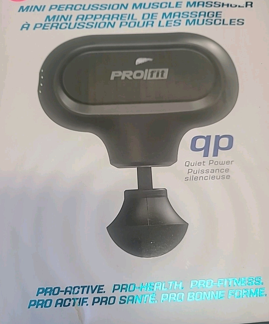 PROFIT MINI PERCUSSION MUSCLE MASSAGER QUIET POWER 4 SPEED 2 HR RUN SPORT Relief