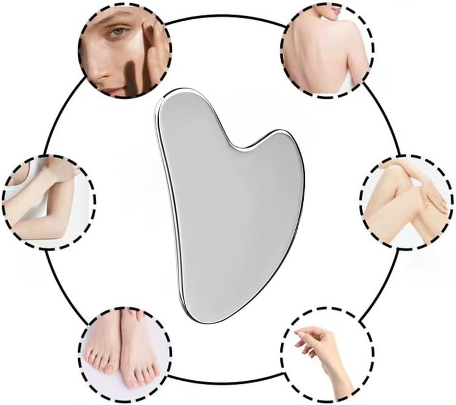 Stainless Steel Gua Sha Facial Tools Guasha for Face Metal Gua Sha Tighten Skin