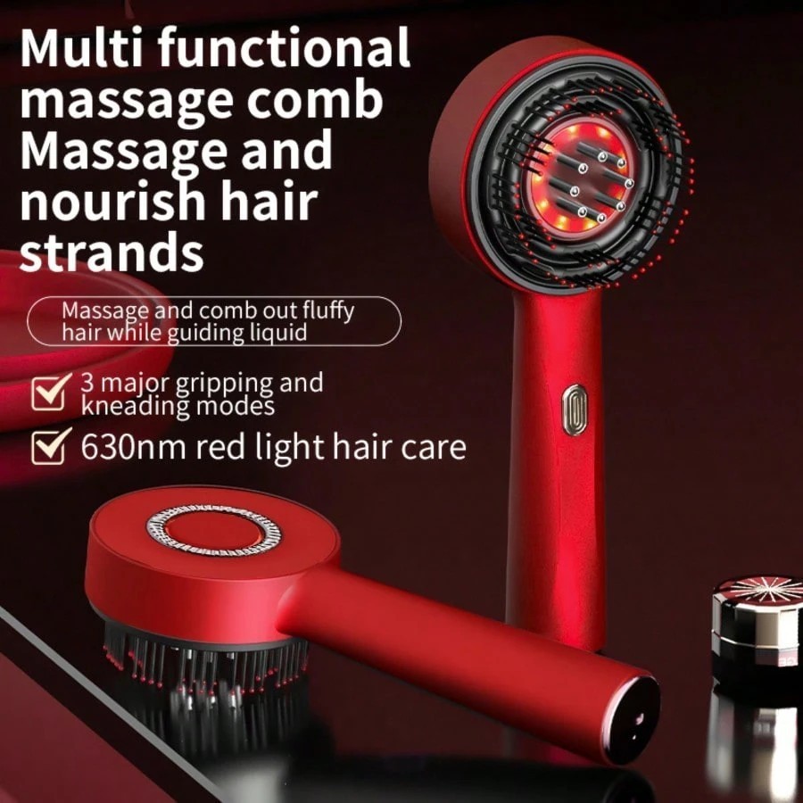 Modern Electric Head Massager Comb Red Light Hair Care Scalp Massage Sleep Relax