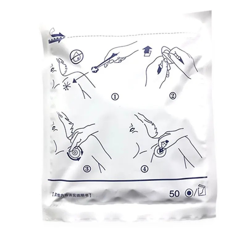 50pcs ECG Electrodes Medical Disposable Electrode Patch EKG Accessories Non-wove