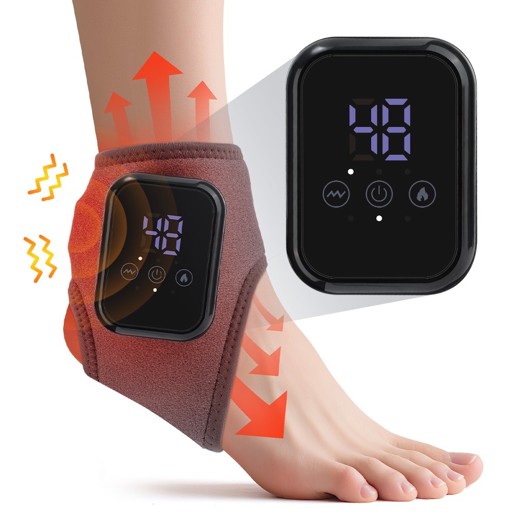 Ankle Massager for Pain Relief, Foot and Ankle Wrap Massager Wrap for Swelling