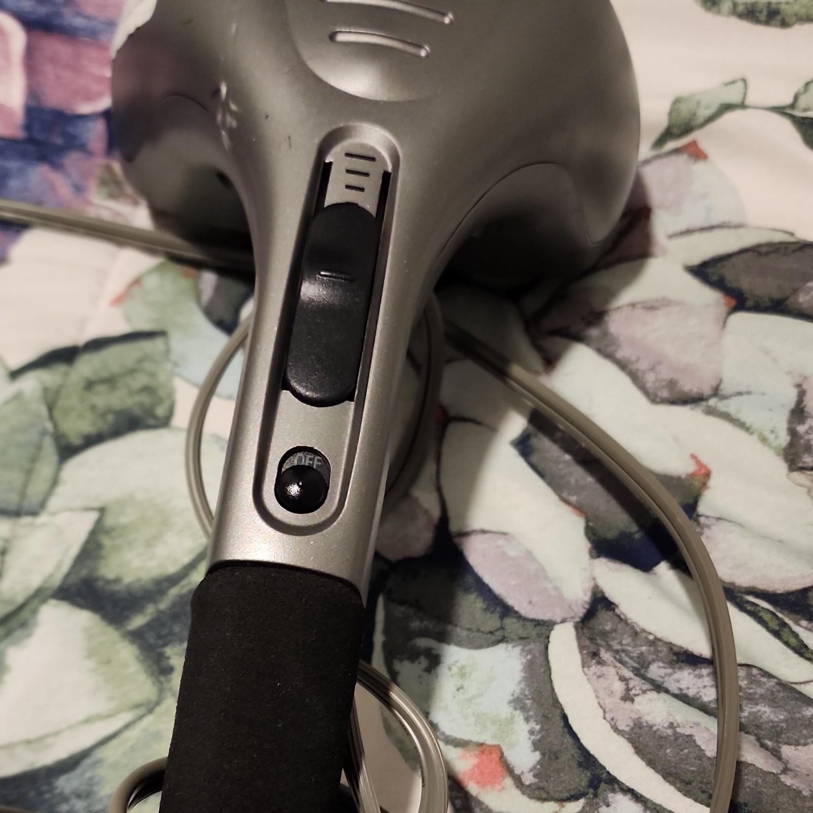 HoMedics PA-1 Dual Head Handheld Percussion Massage Hammer Silver Black