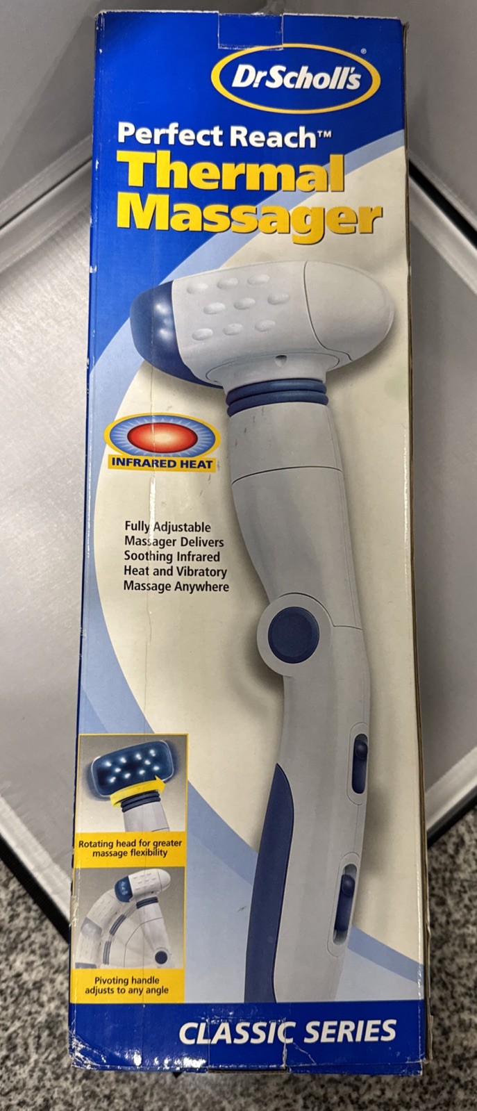 Dr. Scholls Perfect Reach Thermal Massager Heated Adjustable DR7535 Tested WORKS