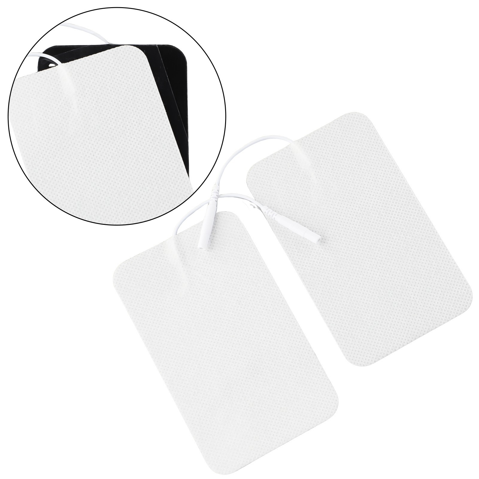 Professional Electrotherapy Replacement Patches 4 Pack 7×12 cm for Tens Units