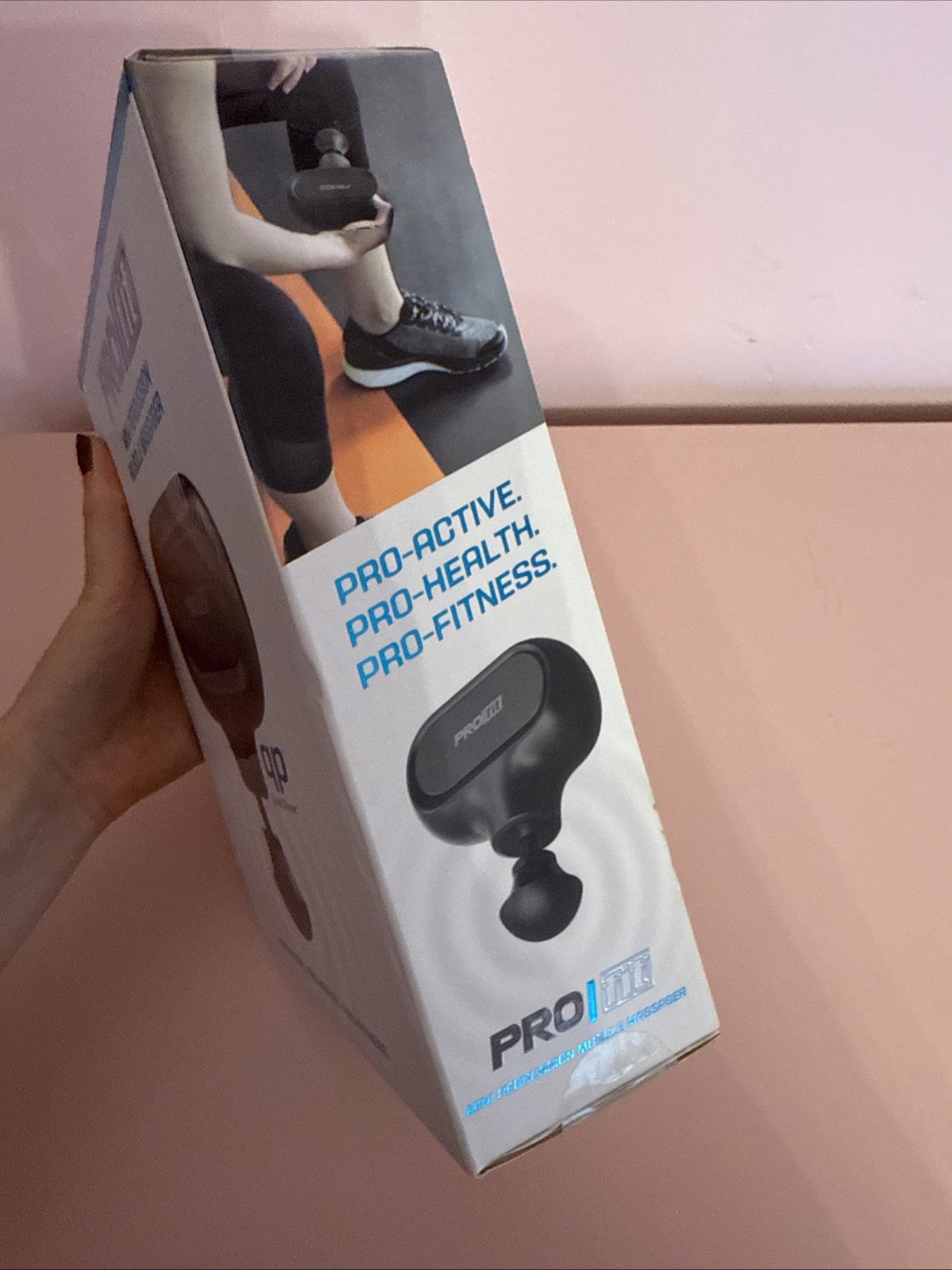 NEW Pro Fit Mini Percussion Muscle Massager Quiet Power 4 Speed Settings 2 Hours
