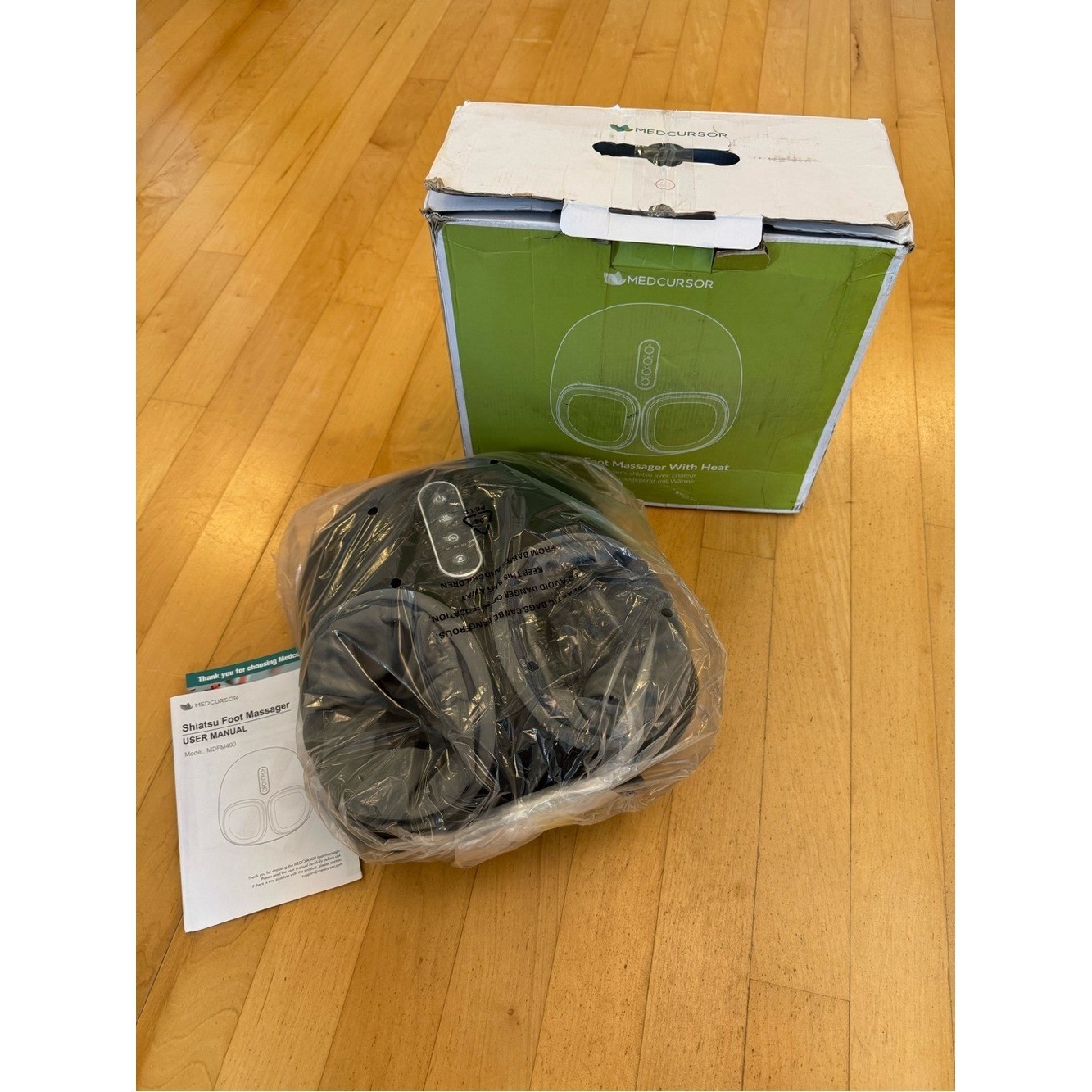 Medcursor Foot Massager with Heat – Shiatsu Feet Massage Machine Delivers Relief