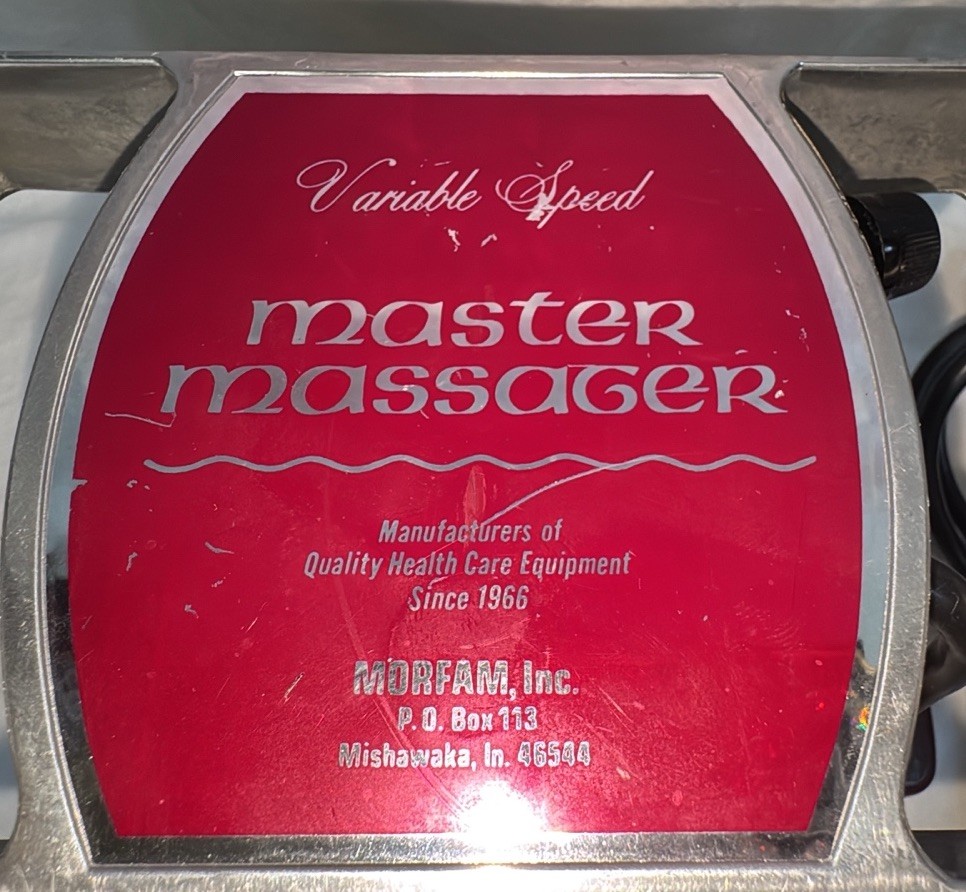 Vtg MORF-AM Inc Deep Tissue Master Massager Variable Speed Model M73-625A WORKS!