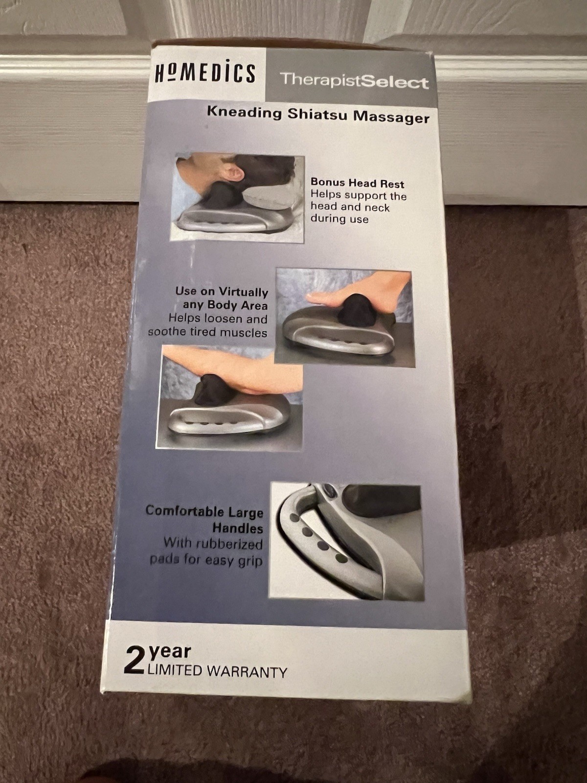 HoMedics TherapistSelect SM-100 Kneading Shiatsu Massager Neck Back Foot