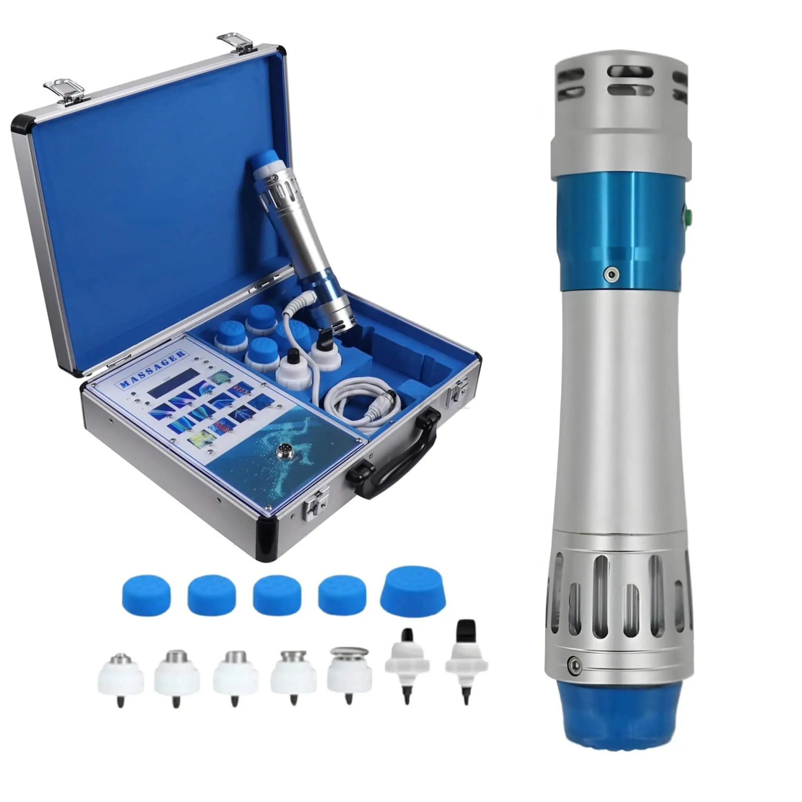 Handheld Focused Shockwave Therapy Machine Body Relax Muscle Relief Ed Massage
