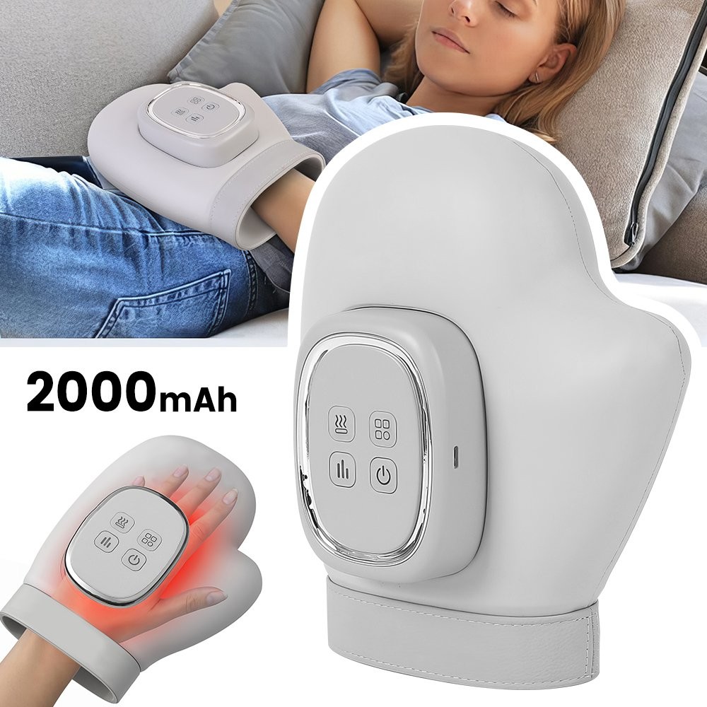 Updated Electric Hand Massager with Heat and Compression Wrist Finger Massage