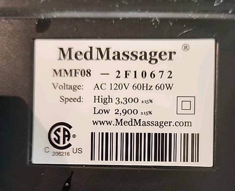 MedMassager MMF08 Classic Foot Massager 2 Speed Therapeutic Machine Blue