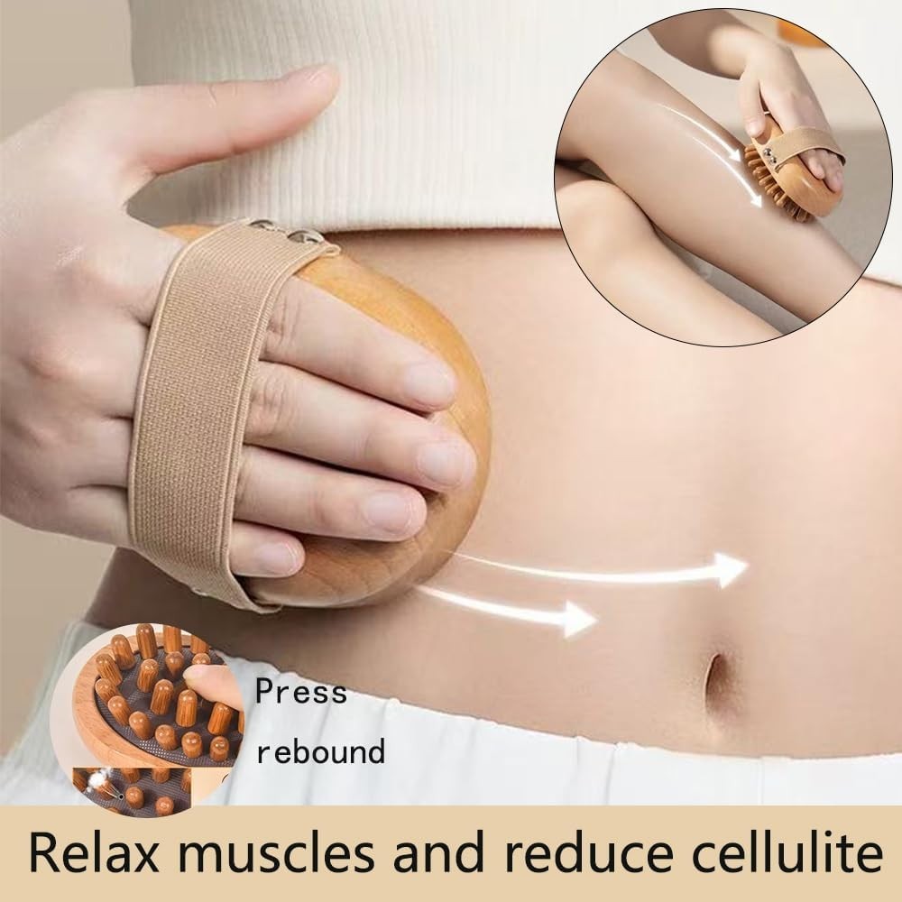 4Pcs Wood Therapy Massage Tools Lymphatic Drainage Massager Wooden Massager B…