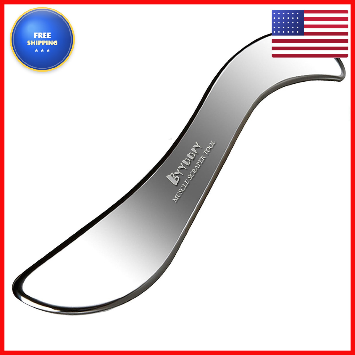 Byyddiy Stainless Steel Gua Sha Muscle Scraper Toolscar Tissue Toolphysical