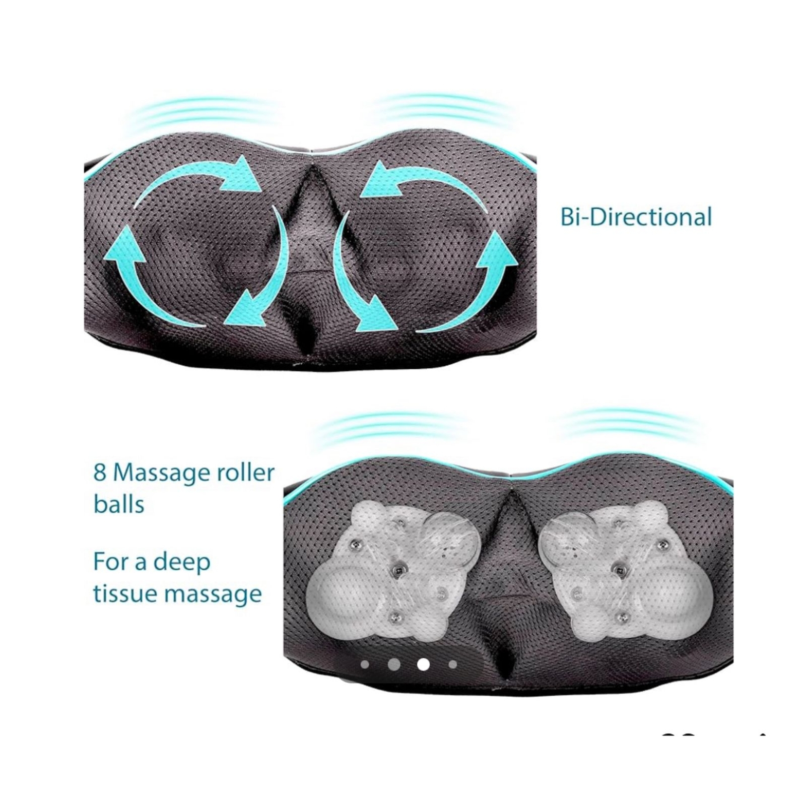 New INVOSPA SHIATSU Portable Heat Massager – shoulder neck arm leg back waist