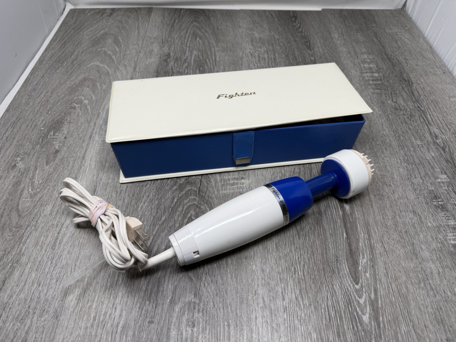 Vintage Coreco Teranishi Fighter D F-80 Plug In Vibrator Massager W/ Case Japan