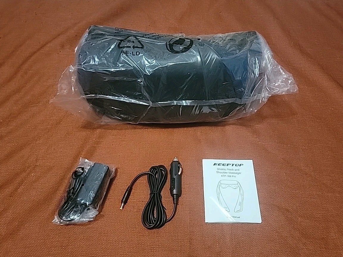 New Shiatsu Back Neck Shoulder Massager with Heat Electric Massage Deep Kneading