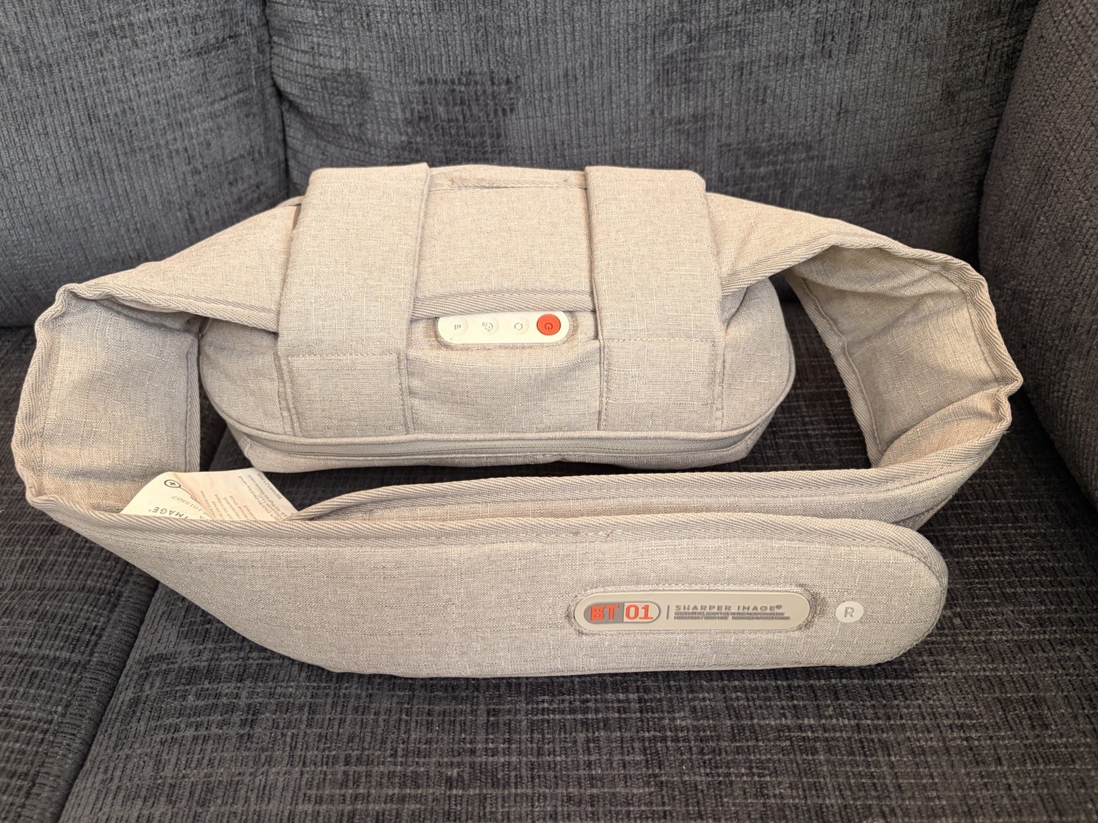 Sharper Image BT 01 Shiatsu Cordless Massage Belt, Gray