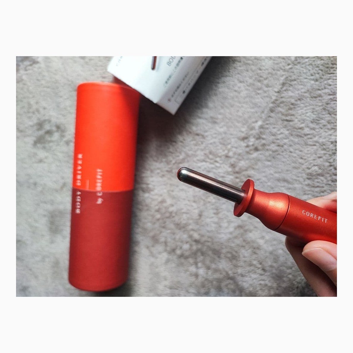 COREFIT BODY DRIVER Handy Massage Care Device Orange From Japan Tested