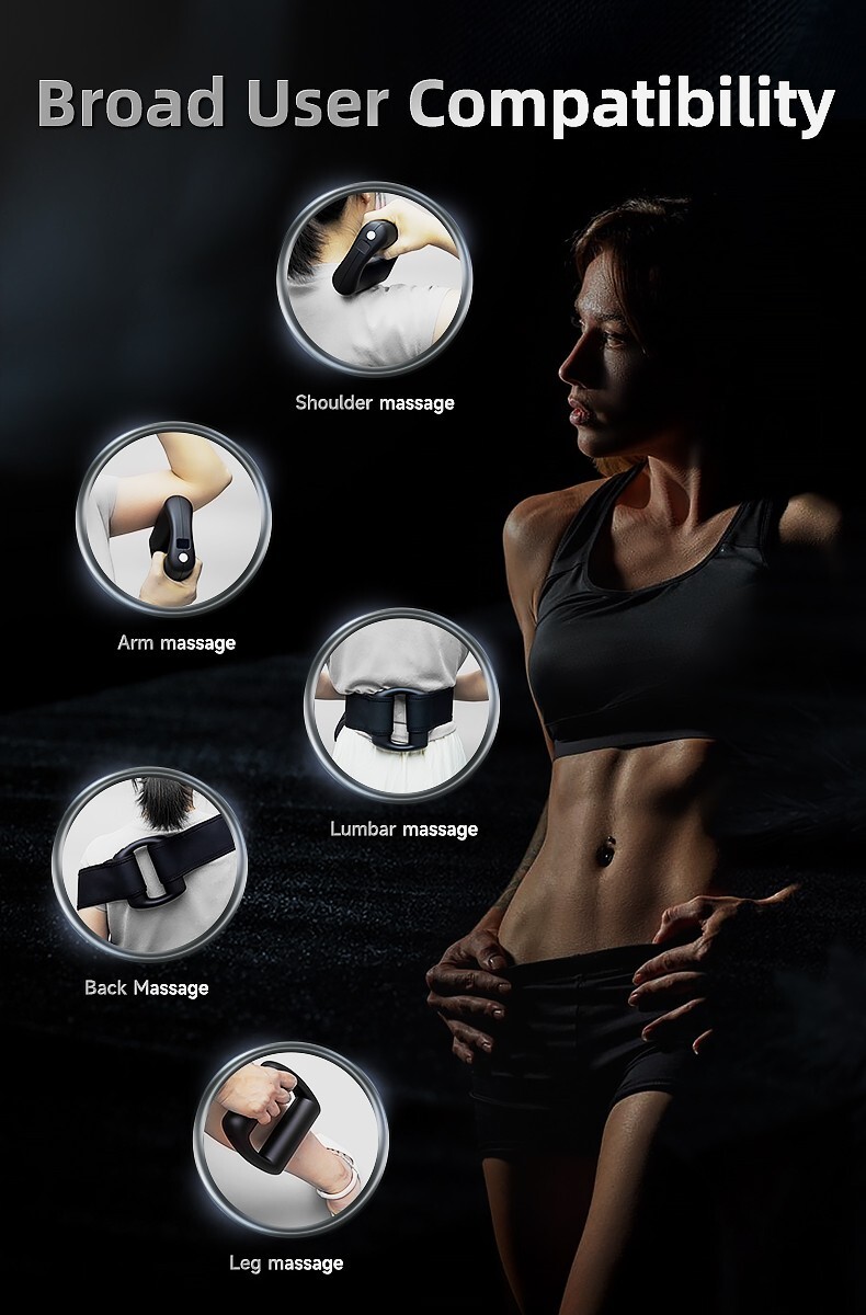 Handheld back massager,full body massage gun, small massager/travel case