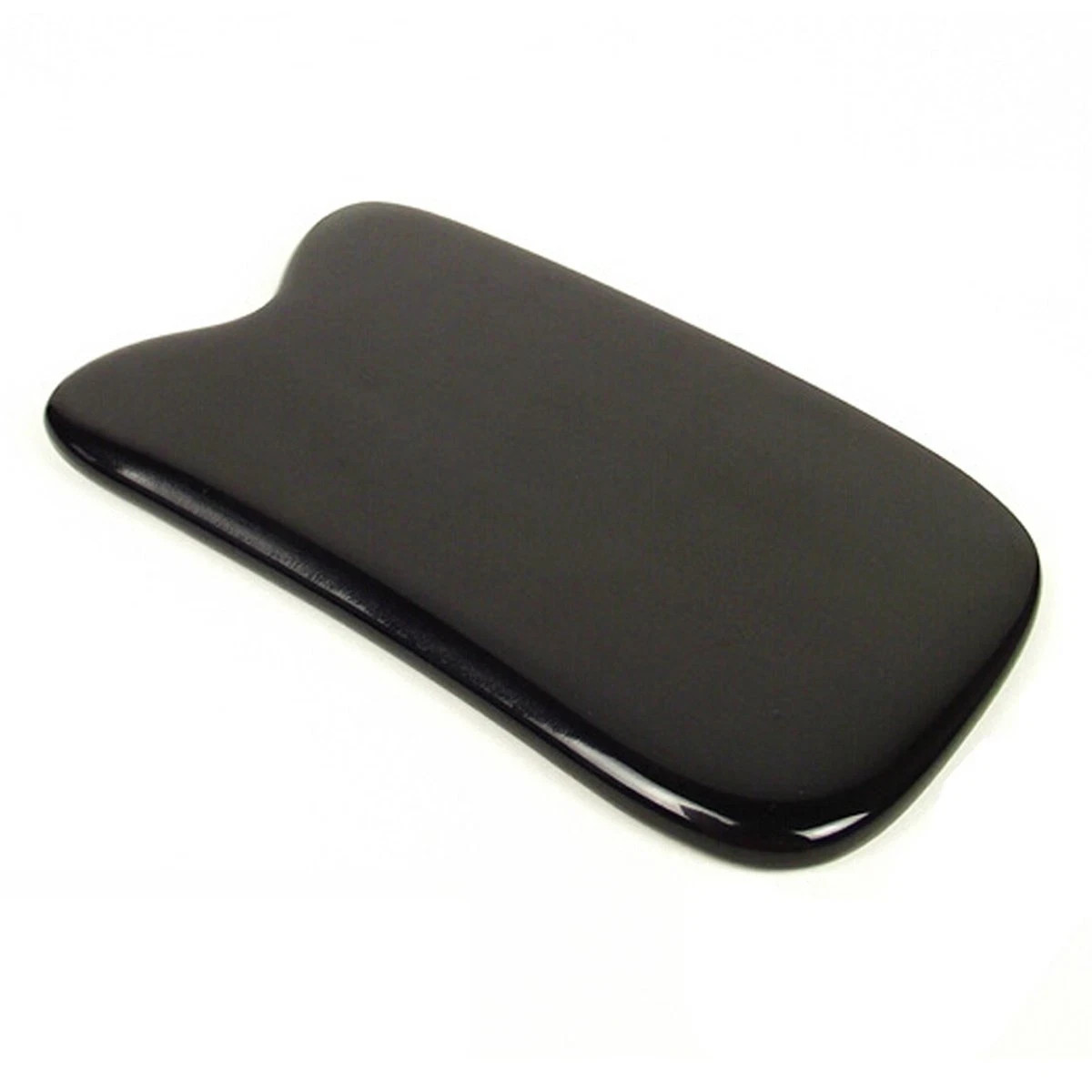 Guasha Scraping Massage Tool Thick Black Buffalo Horn Gua Sha Board Square Shape
