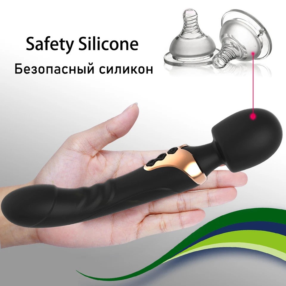 Upgraded Powerful Massager Wand Handheld Heated Vibrating Massage Full Body US